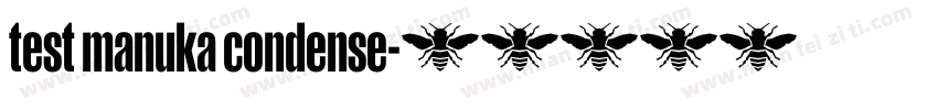 test manuka condense字体转换